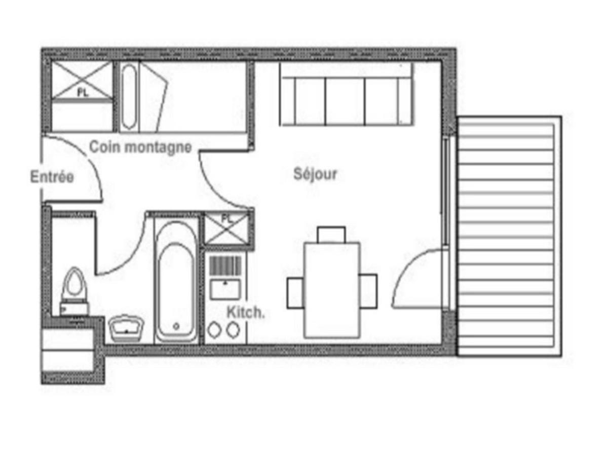 Apartmán Studio Renove Avec Balcon, Proche Des Pistes, 3 Pers, Non Fumeur - Fr-1-344-933 Saint-Martin-de-Belleville Exteriér fotografie